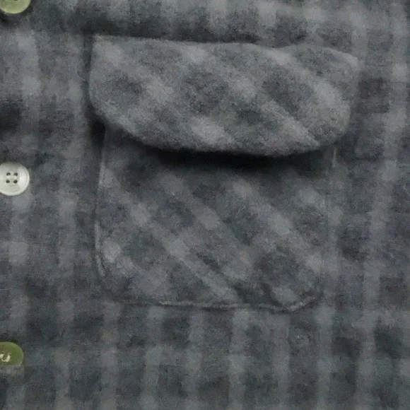 Monterey Sportswear‎ shirt mens S Wool Plaid Jacket 50s Vintage Shacket Flannel